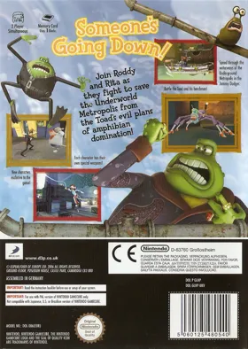 DreamWorks & Aardman Flushed Away box cover back